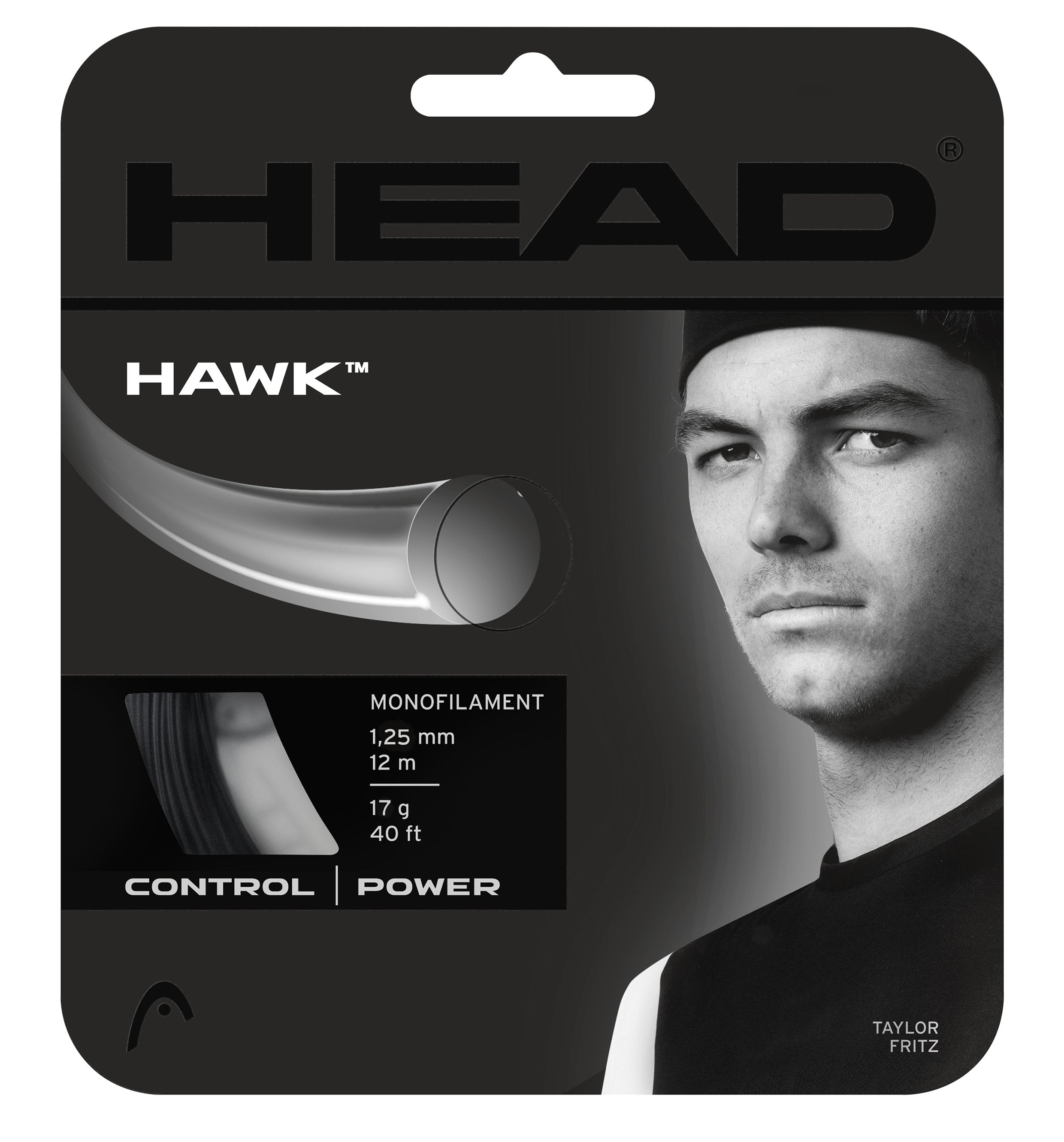 Head Hawk 17/1.25 Tennis String Reel (White)