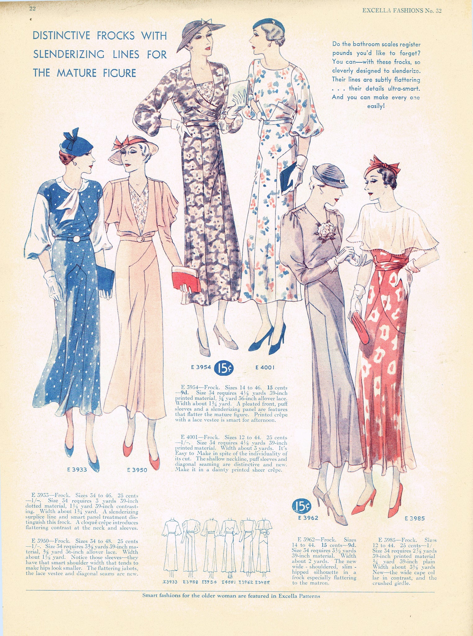 Digital Download 1930s Excella Summer 1933 Quarterly Pattern Catalog 3 ...