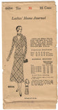 1930s VTG Ladies Home Journal Sewing Pattern 6654 FF Misses Two Piece Dress 36 B - Vintage4me2