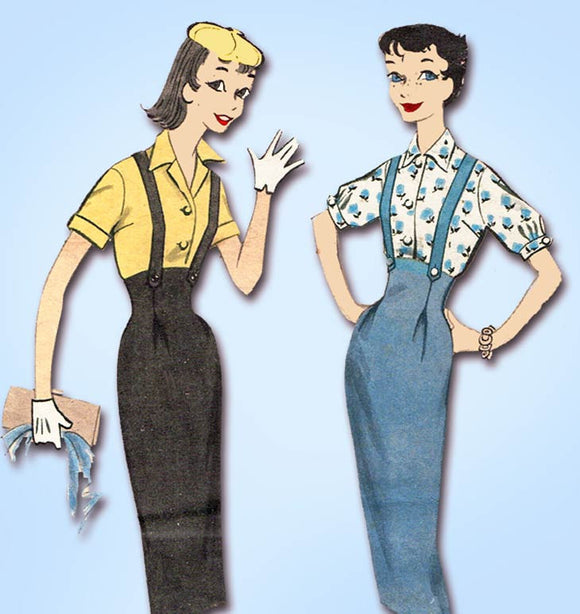 1950s Vintage Advance Sewing Pattern 8283 Uncut Teen Misses High Waist ...