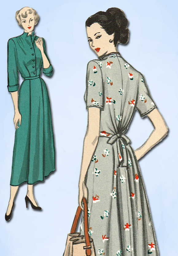 1940s Vintage Butterick Sewing Pattern 4667 Easy Misses Maternity Dres ...