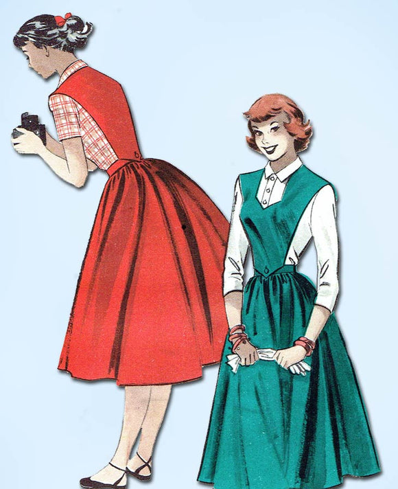 1950s Vintage Butterick Sewing Pattern 5598 Uncut Misses Jumper & Blou ...