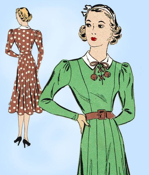 Du Barry 1853: 1930s Misses Princess Dress Sz 32 Bust Vintage Pattern ...