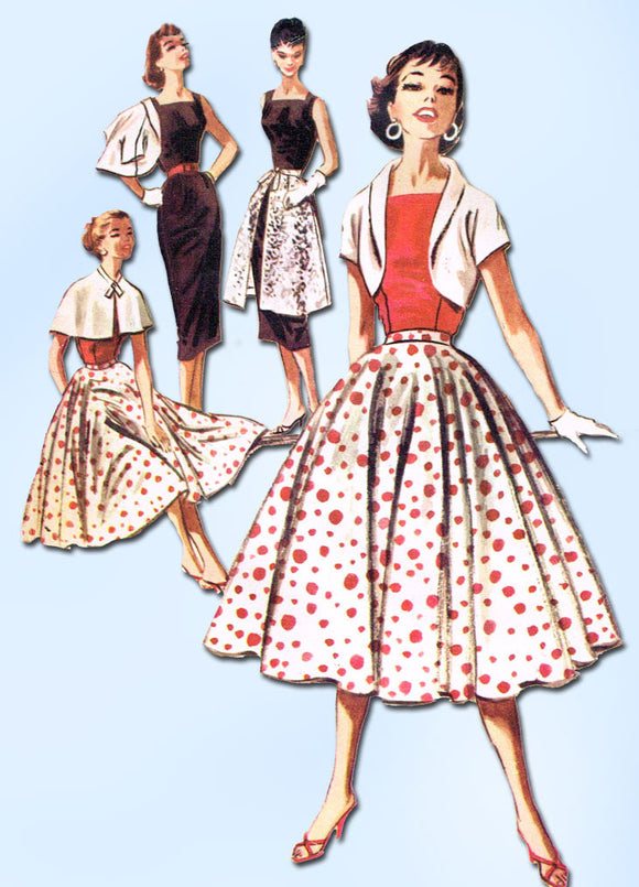 1950s Vintage McCalls Sewing Pattern 3602 FF Misses Around the World S ...