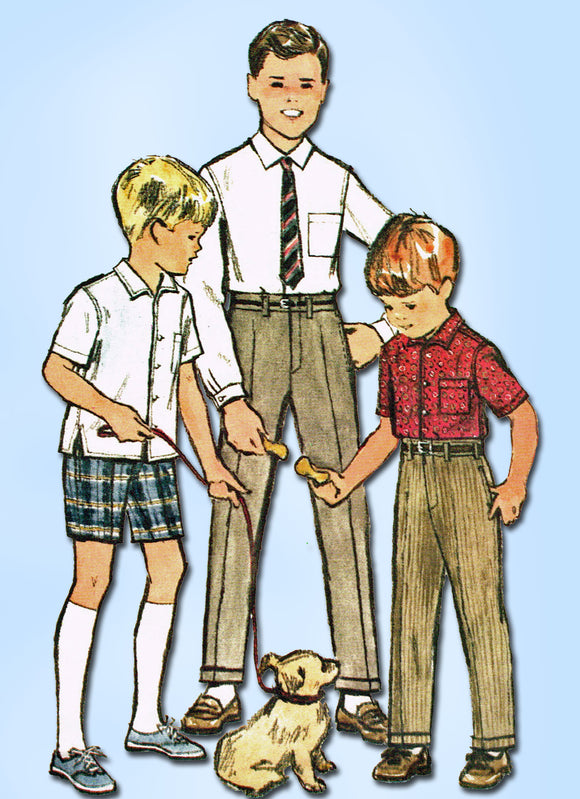 1960s-vintage-mccalls-sewing-pattern-7370-boys-shirt-shorts-slacks-s