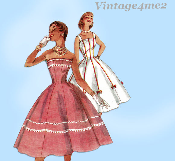 strapless dress sewing pattern