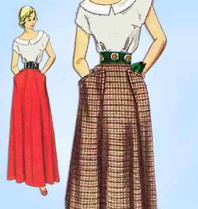 1940s Vintage Simplicity Sewing Pattern 3029 Uncut Floor Length