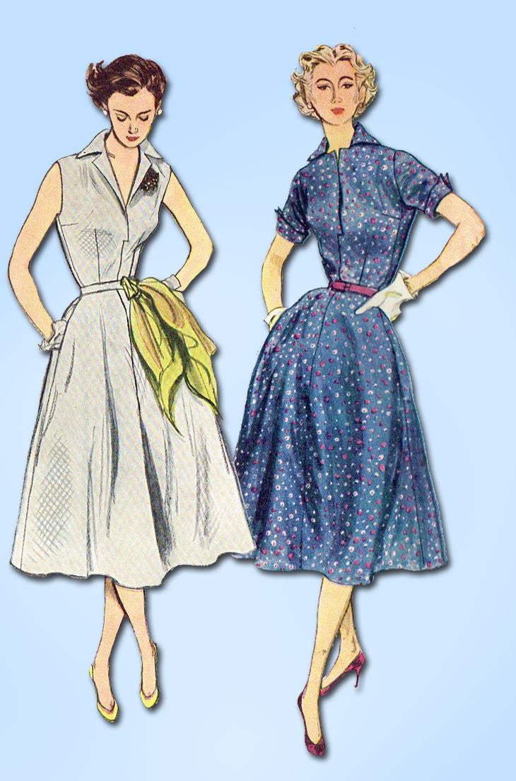 1950s Vintage Simplicity Sewing Pattern 3876 FF Misses Simple Sun Dres ...