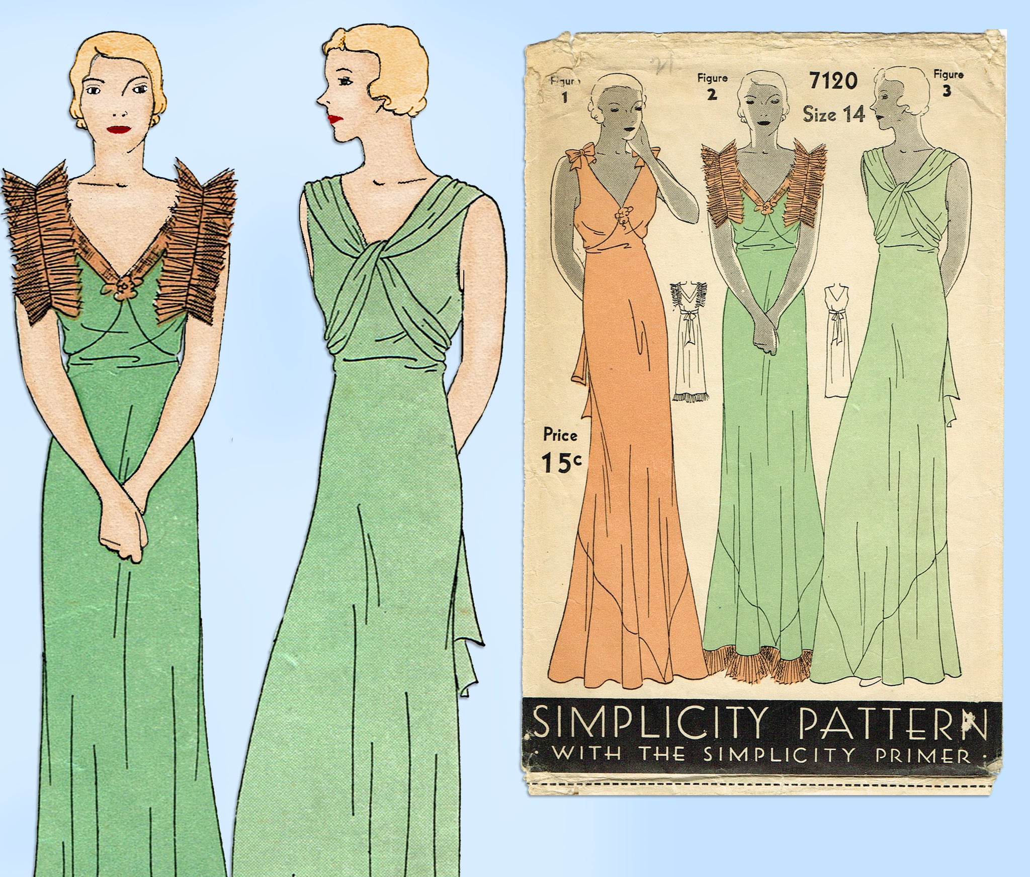 12+ Designs Bias Cut Dress Sewing Pattern