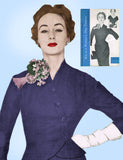 1950s Vintage Woman's Day Sewing Pattern 5051 Uncut Misses Dress & Jacket Sz 34B