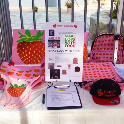 Harry's Berries PANCAN Make Love With Food silent auction donations