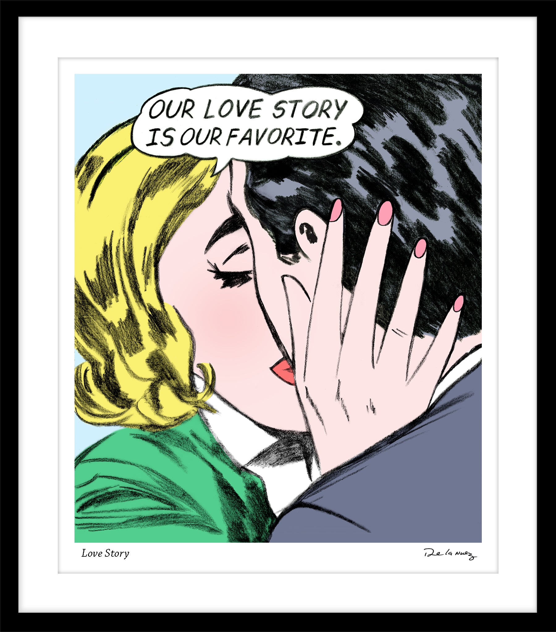 Love Story Print Nelson De La Nuez Known As The King Of Pop Art Highly Collected Contemporary 2915