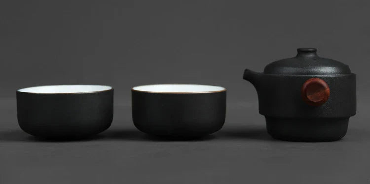 Porcelain Portable Travel Tea Set Kung Fu Teaware Handmade - Image 19