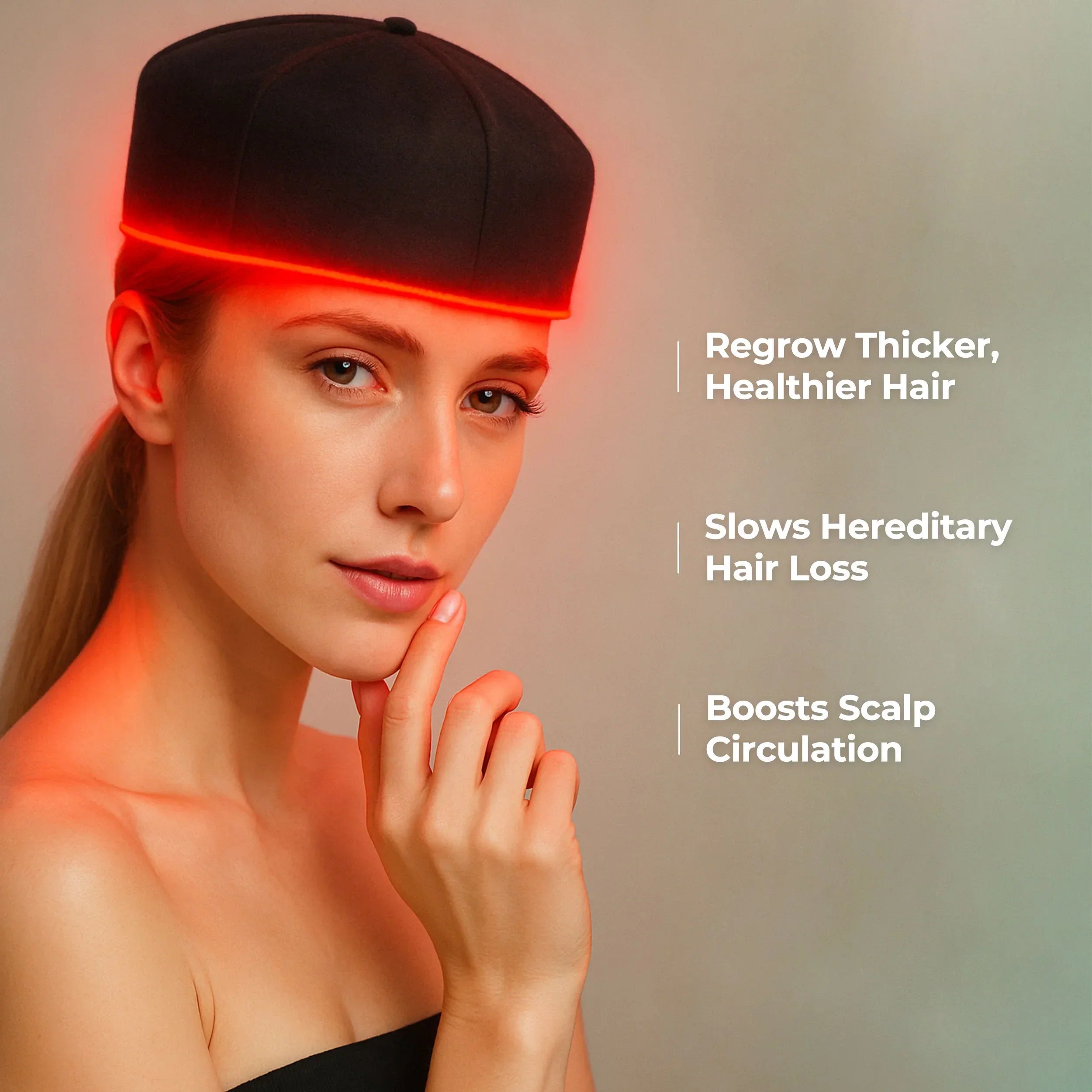 Red Light Therapy Cap Hair Growth Helmet Pain Free At Home - Image 2