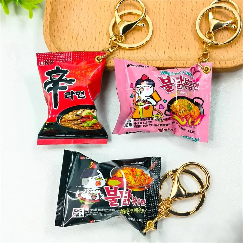 Instant Noodle Keychain Mini Snack Phone Charm Gift - Image 7