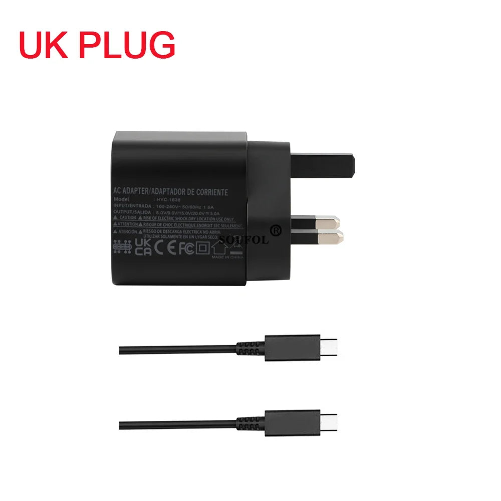 60W USB C Fast Charger Cube With EU US UK Plugs For Switch2 - Image 2