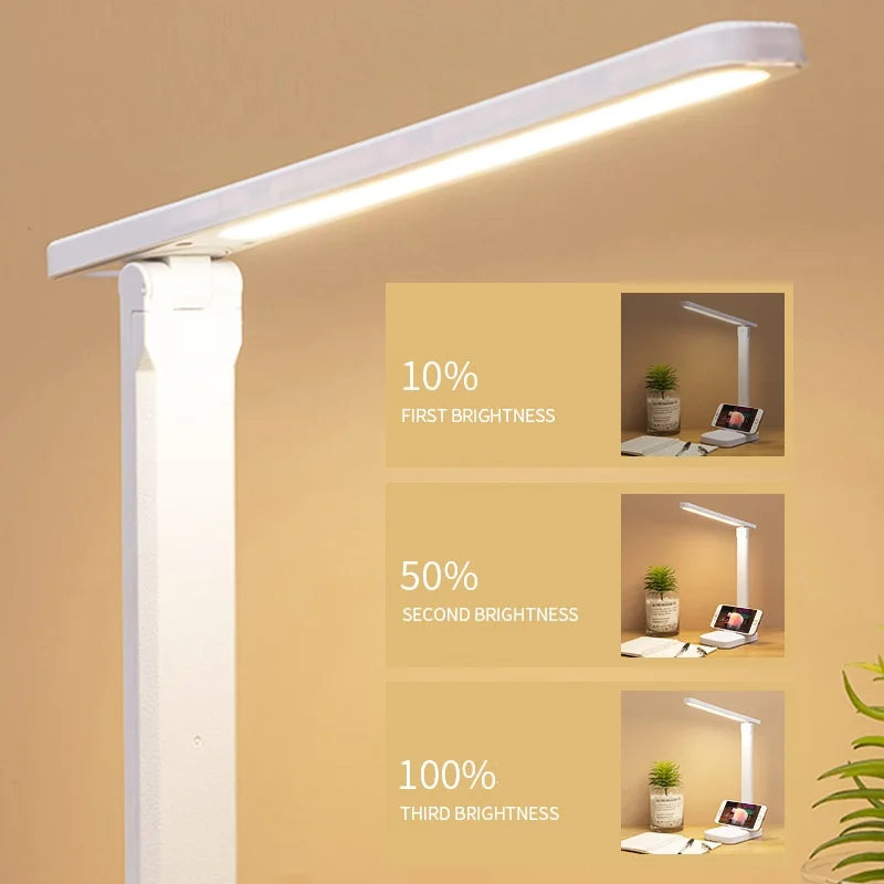 LED Desk Lamp Touch Dimmable Rechargeable Eye Protection - Image 7