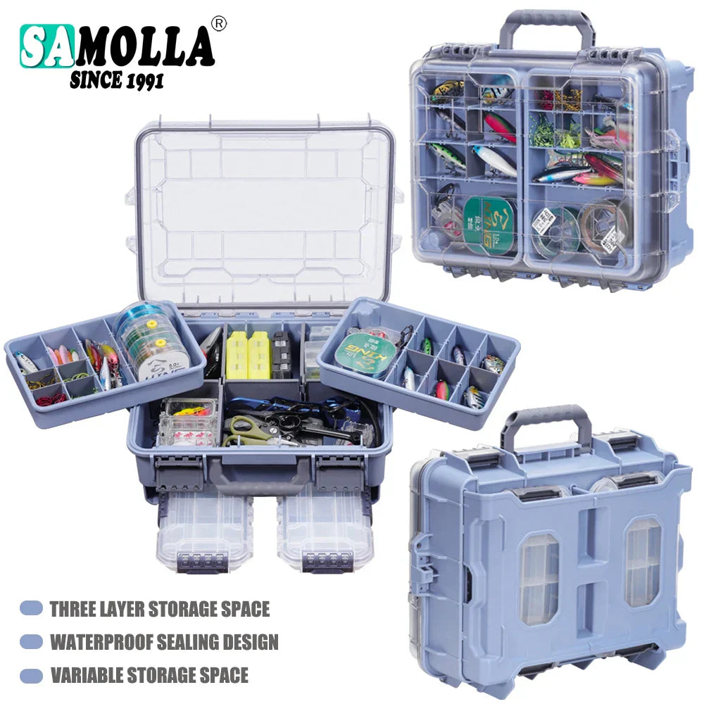 Fishing Tackle Box Large Capacity Organizer Multi Layer Waterproof Outdoor Camping Fall 2025 Portable Storage