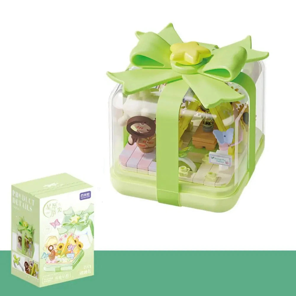 Plastic Building Block Flower Ring Box - DIY Decoration for Kids, Safe ABS Material - Image 6