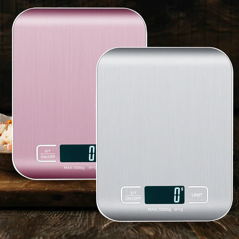 Digital Kitchen Scale Stainless Steel LCD Baking Scale