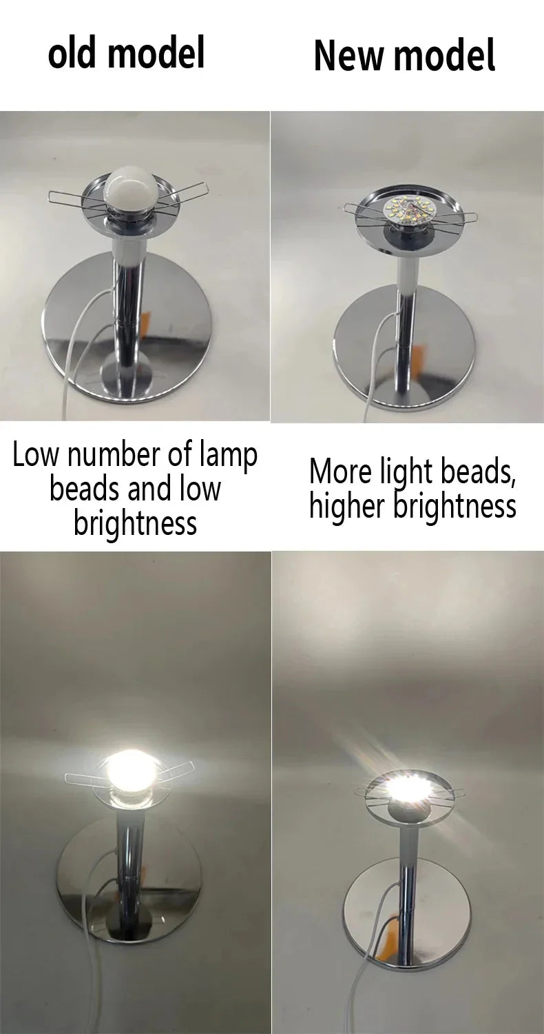 Macaron Glass Table Lamp Trichrome Night Light Eye Guard - Image 13