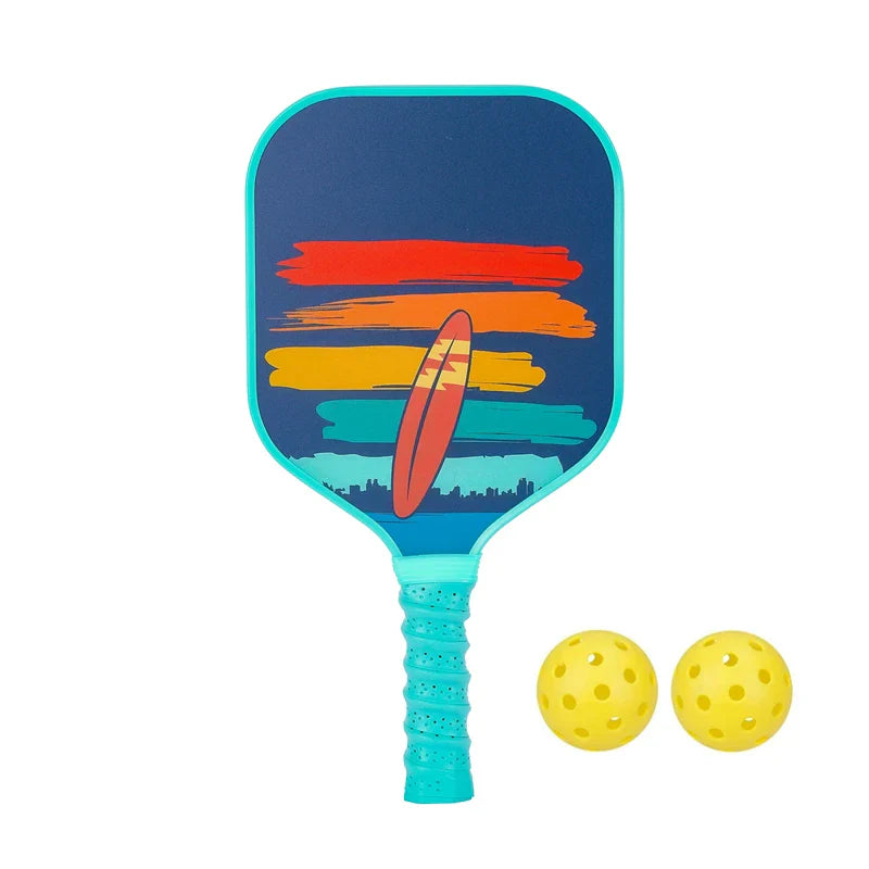 Lightweight Kids Pickleball Paddles Set with Small Grip, Honeycomb Core, Fiberglass, Ages 6-12, Includes 2 Paddles and 2 Balls - Image 12