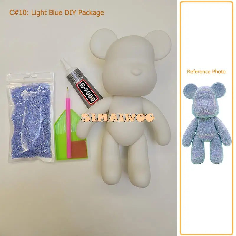 Diamond Painting Kit 5D Full Drill Crystal Bear Doll Christmas 2025 DIY Rhinestone Mosaic Sparkling Home Decor Gift - Image 13