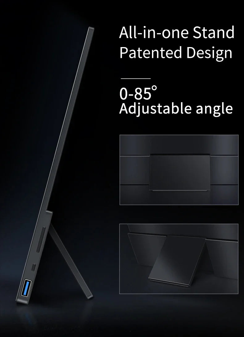OLED 13.3 Portable Monitor Metal Frame Travel Display - Image 28