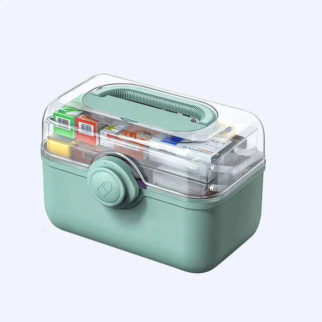 Medicine Organizer Box Large Capacity Portable First Aid - Image 4