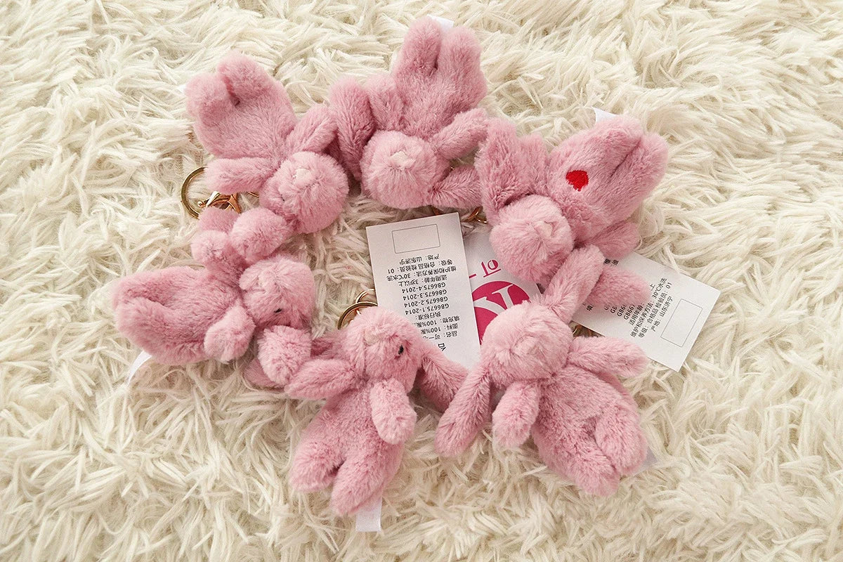 Rabbit Plush Keychain Cute Bunny Bag Charm Soft Gift - Image 16