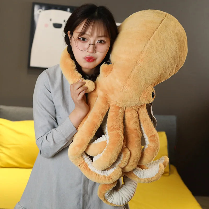Plush Octopus Toy Lifelike Stuffed Sea Creature Pillow - Image 9