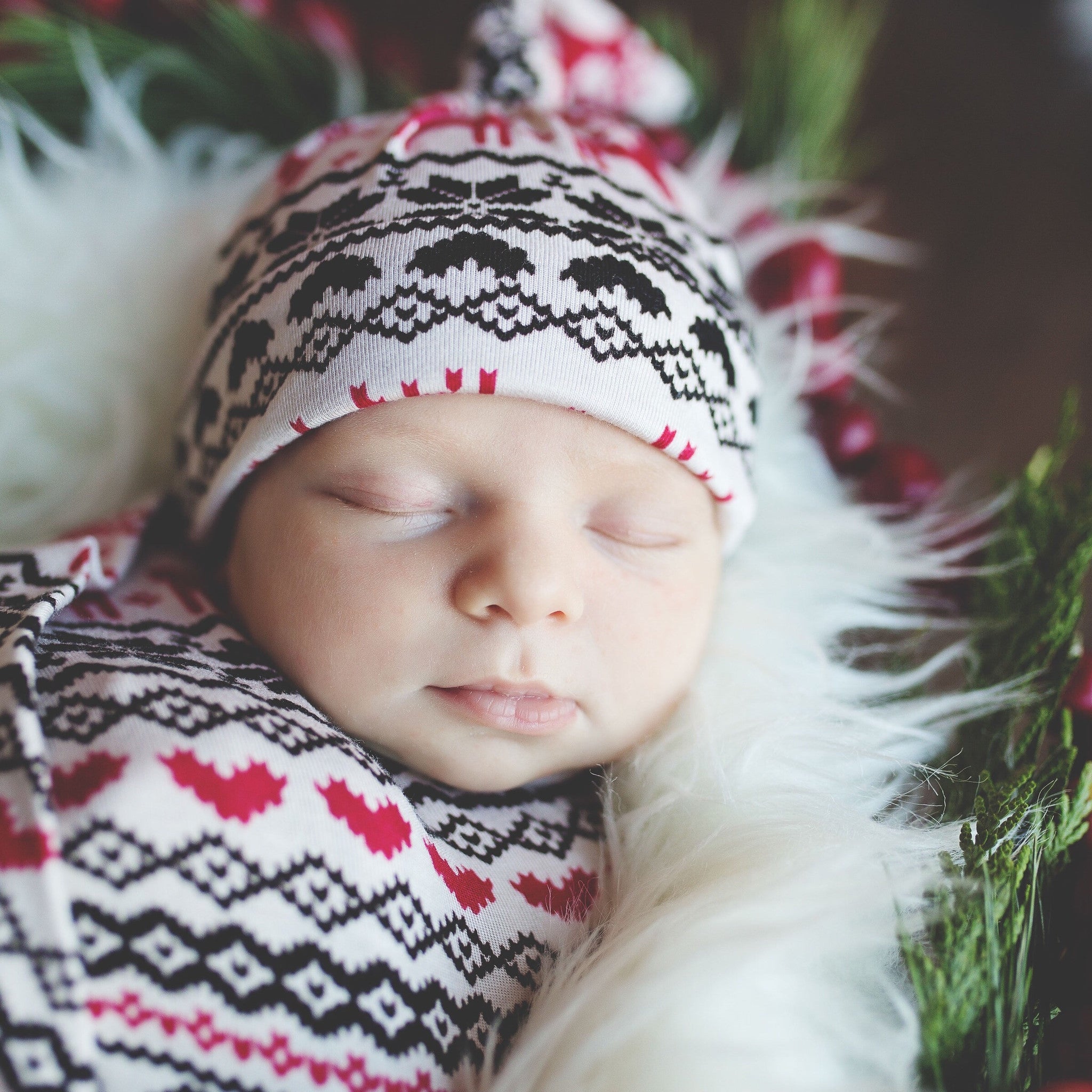 swaddle blanket and hat