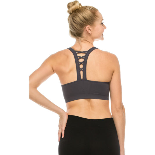 STRAPPY BACK SPORTS BRA – Click Dancewear