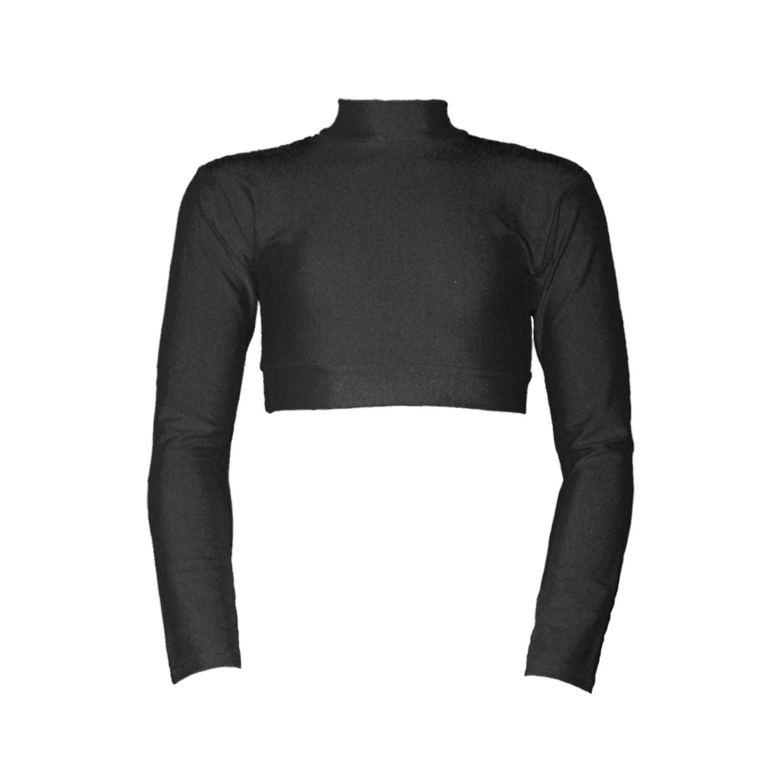 white long sleeve polo neck