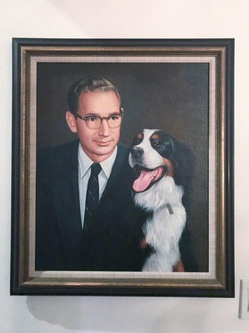 traditional dog portrait