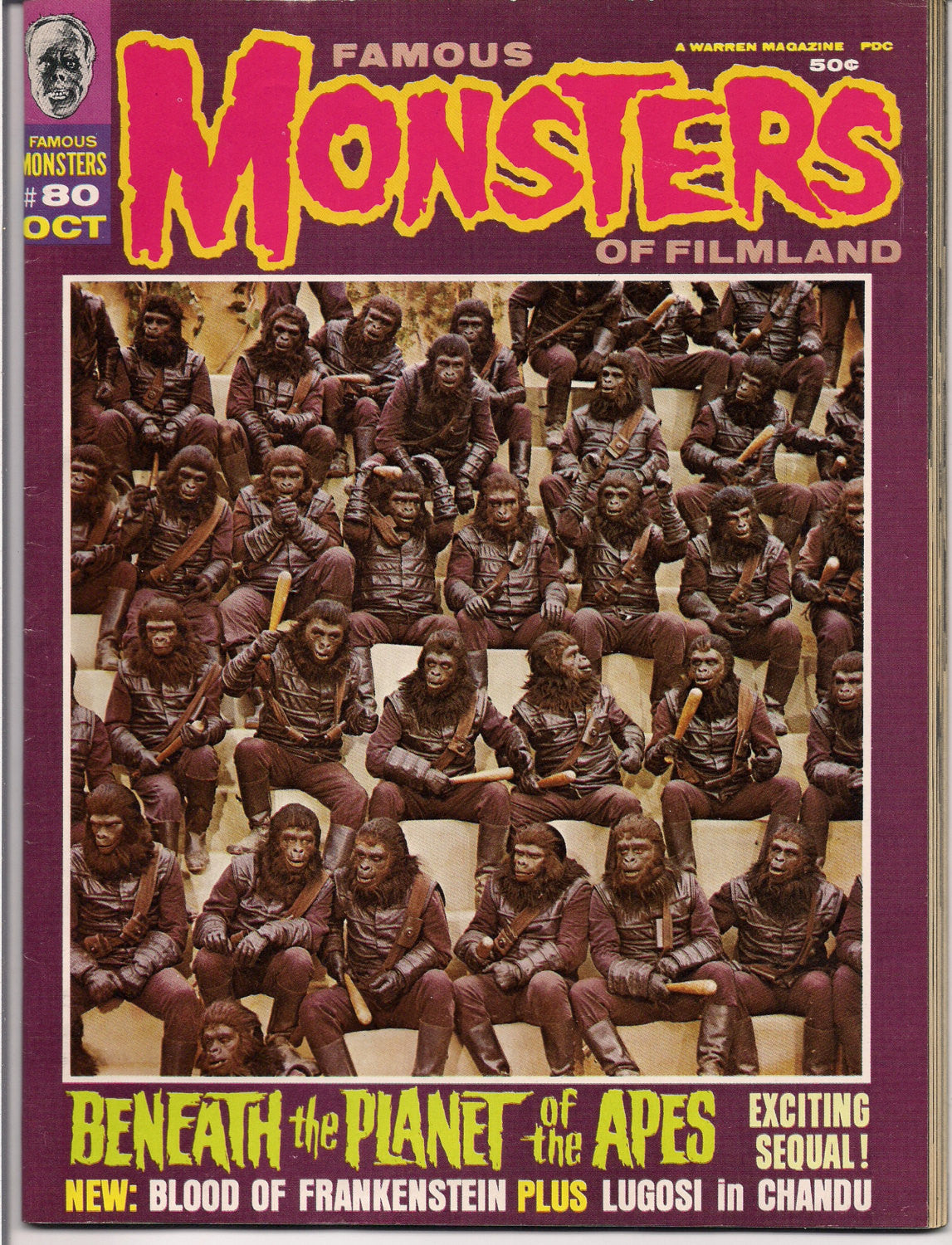 FAMOUS MONSTERS 80 Uncommon Planet of the Apes Lon Chaney London After Midnight Equinox Lugosi