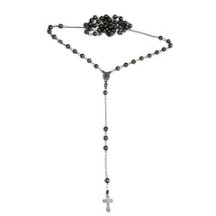 mariasalvador.it men rosary beads necklace rosario da uomo in argento