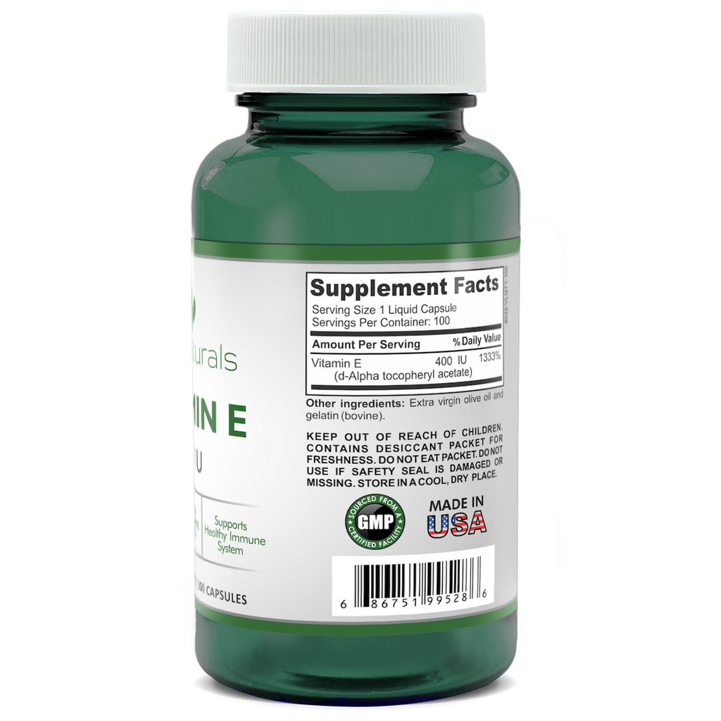 Vitamin E 400 Iu Dl Alpha Tocopheryl Acetate Onenaturals