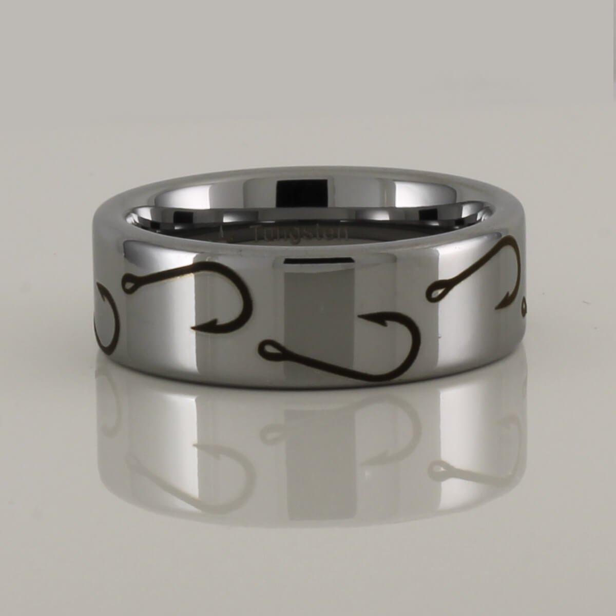 Tungsten Carbide Fish Hook Ring