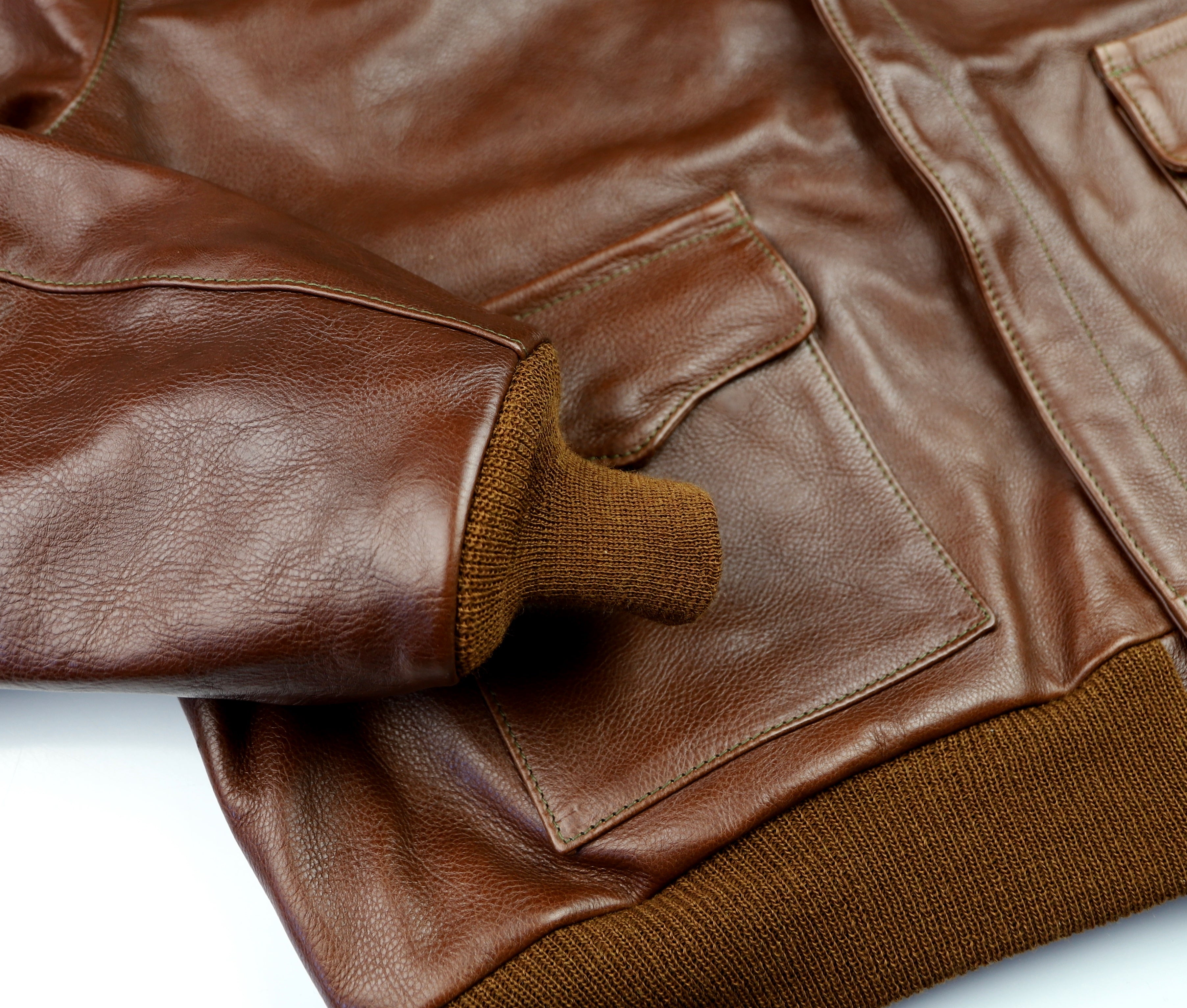 Aero A-2 Military Flight Jacket, size 52, Russet Vicenza Horsehide ...