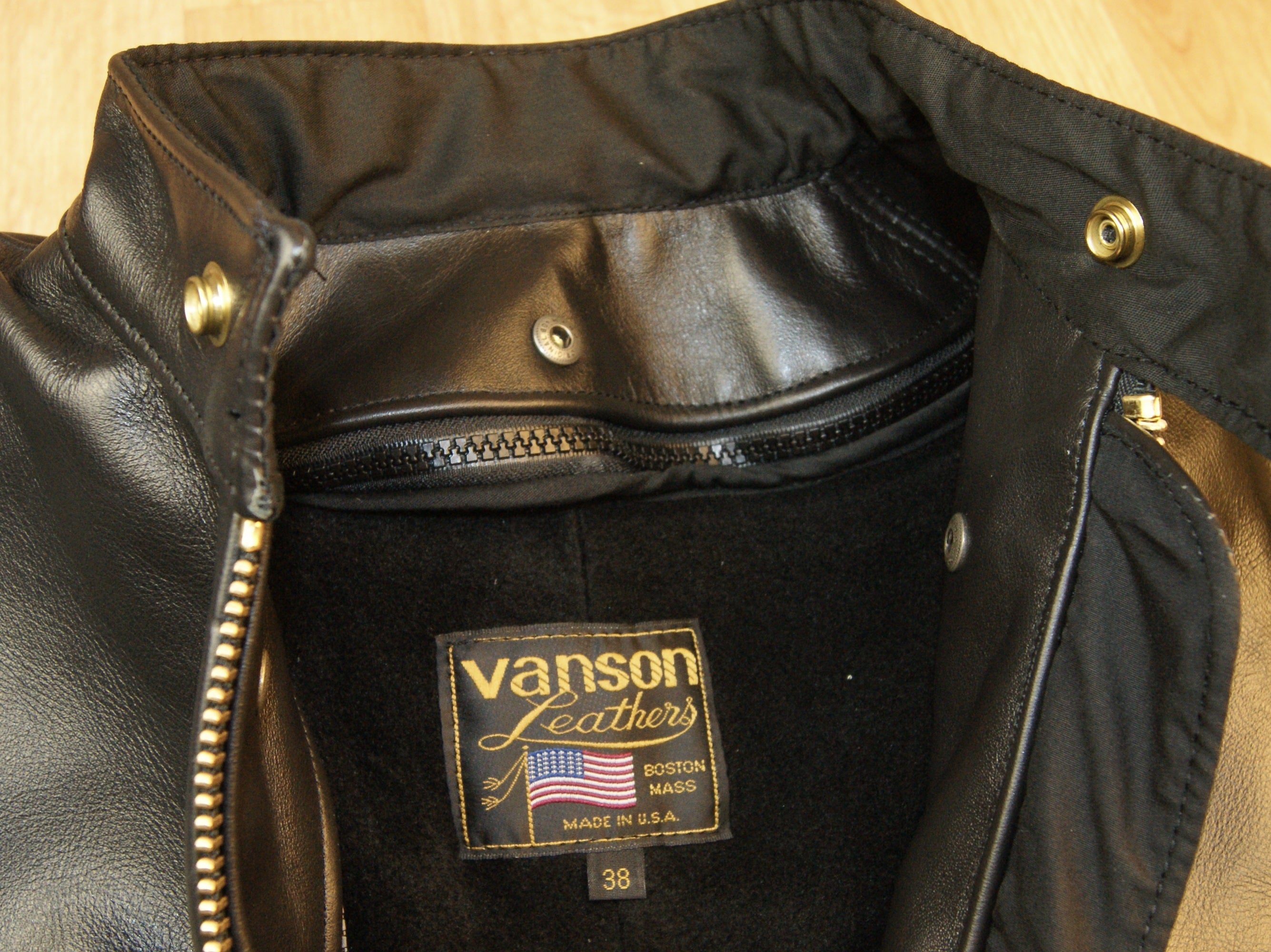 人気ショップが最安値挑戦！】 leather Vanson jacket 38 size B