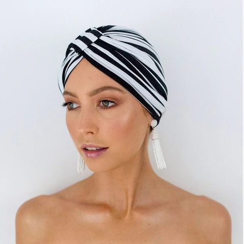 Turban style shower cap