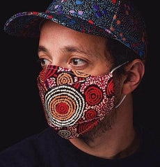 aboriginal printed face masks