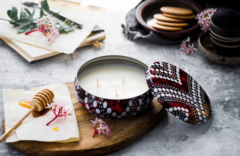 Aboriginal Art Candle