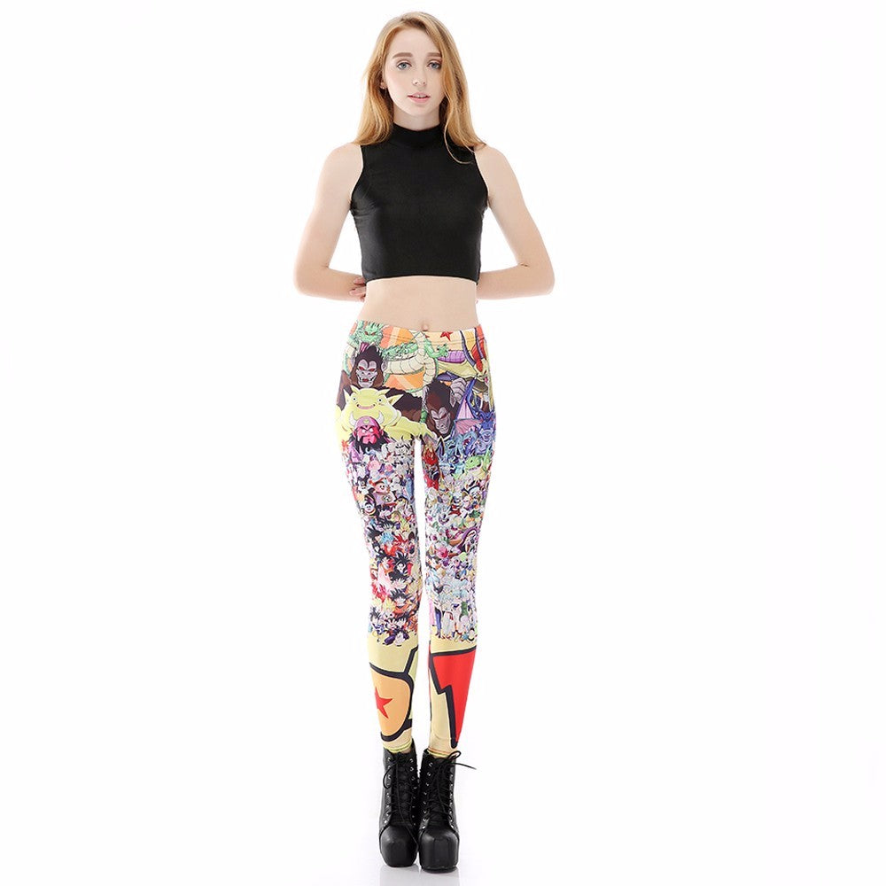 Dragon Ball Z Characters Women Compression Fitness Leggings Tights ...