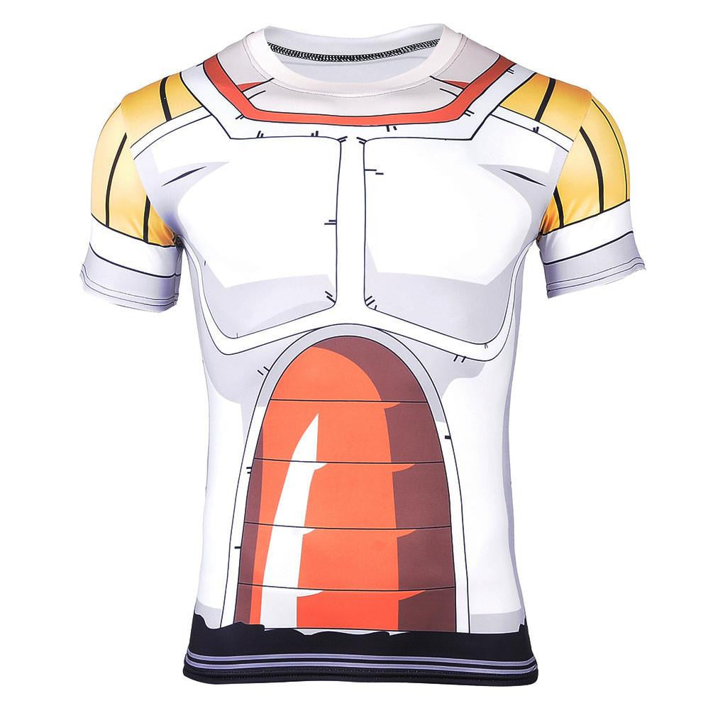 Dbz Vegeta Super Saiyan Armor Workout Fitness Compression T Shirt