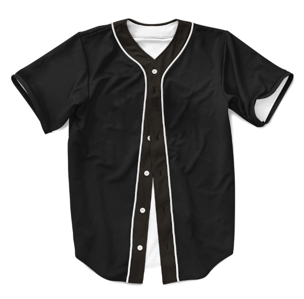 cheap black baseball jersey