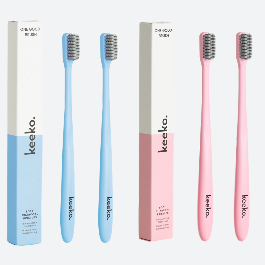 Biodegradable Toothbrush Set