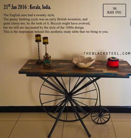 How Pradipti love the Industrial Penny Farthing Table Blog