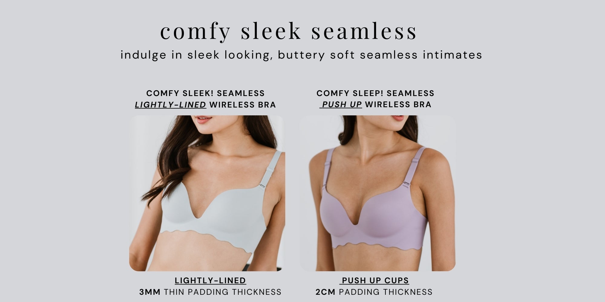 Comfy Sleek! Seamless Lightly-lined Wireless Bra in Light Sage